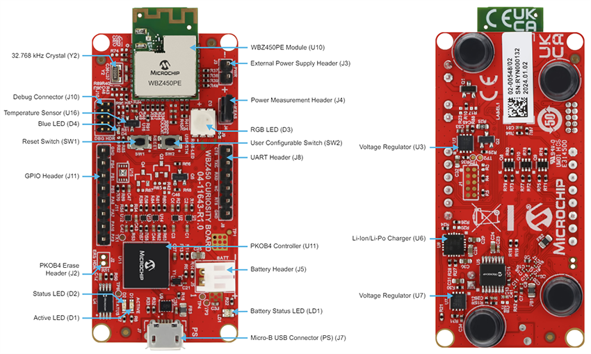 Microchip Technology WBZ450 Curiosity Board (EV22L65A)